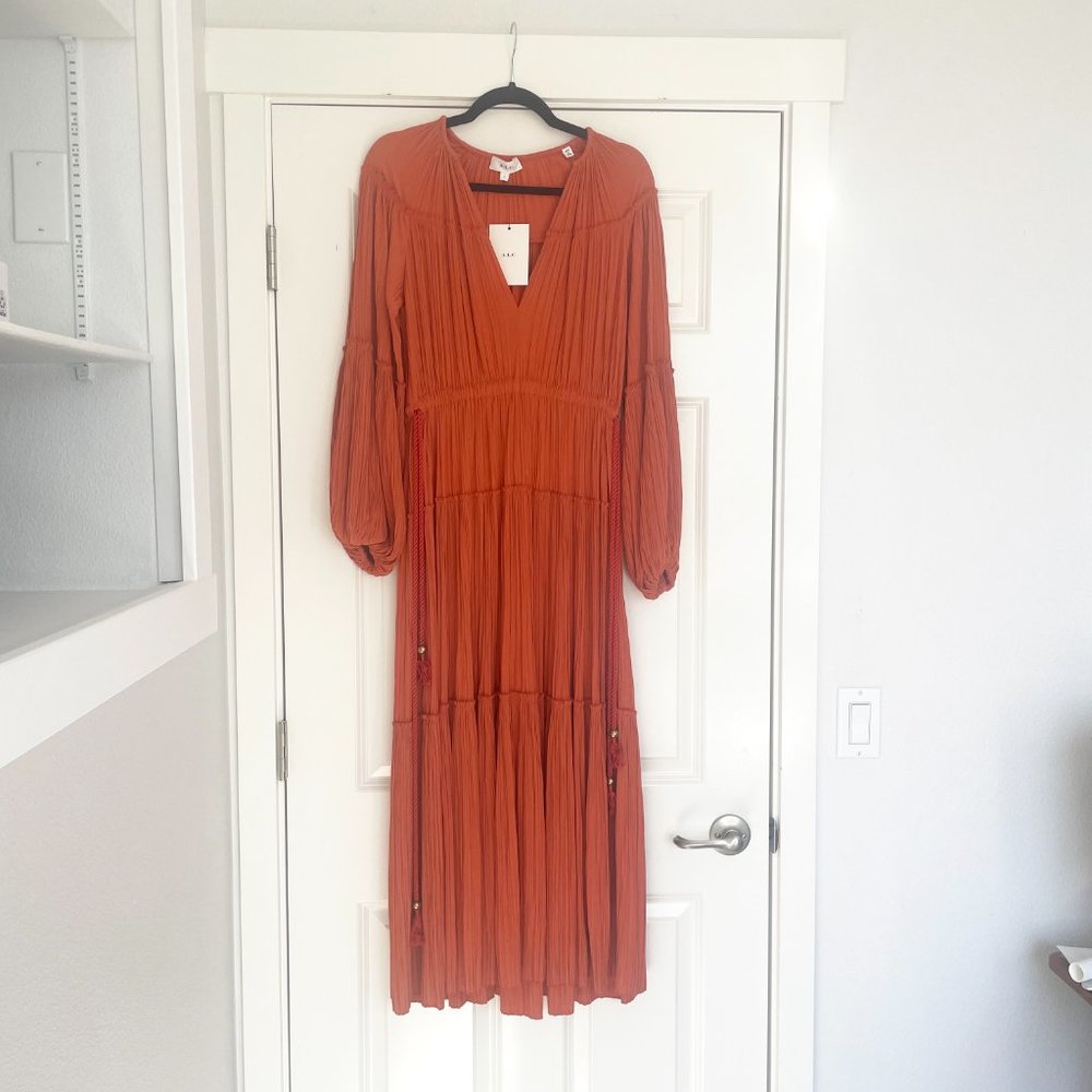 A.L.C. Jenna Crinkle Tiered Dress NWT - Picture 5 of 6